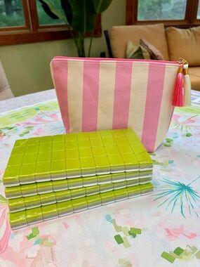 Spring Green 🌱 Mahjong Tile Set 🌱 and Tile Bag